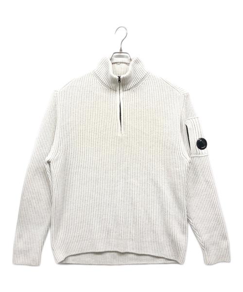 C.P COMPANY（シーピーカンパニー）C.P COMPANY (シーピーカンパニー) ニットハーフジップセーター ホワイト サイズ:Lの古着・服飾アイテム