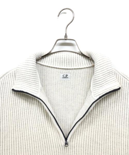 C.P COMPANY（シーピーカンパニー）C.P COMPANY (シーピーカンパニー) ニットハーフジップセーター ホワイト サイズ:Lの古着・服飾アイテム