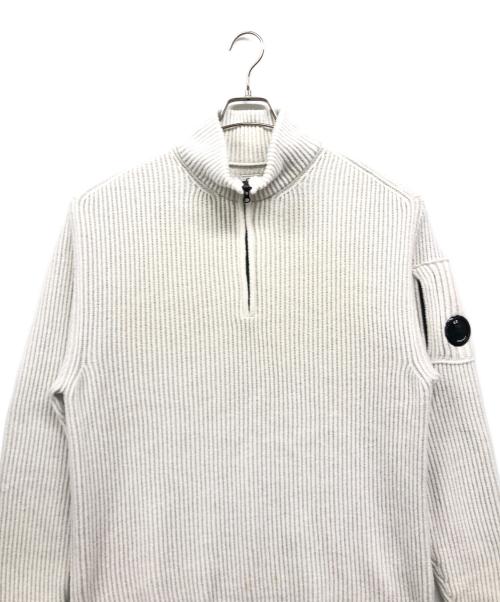 C.P COMPANY（シーピーカンパニー）C.P COMPANY (シーピーカンパニー) ニットハーフジップセーター ホワイト サイズ:Lの古着・服飾アイテム
