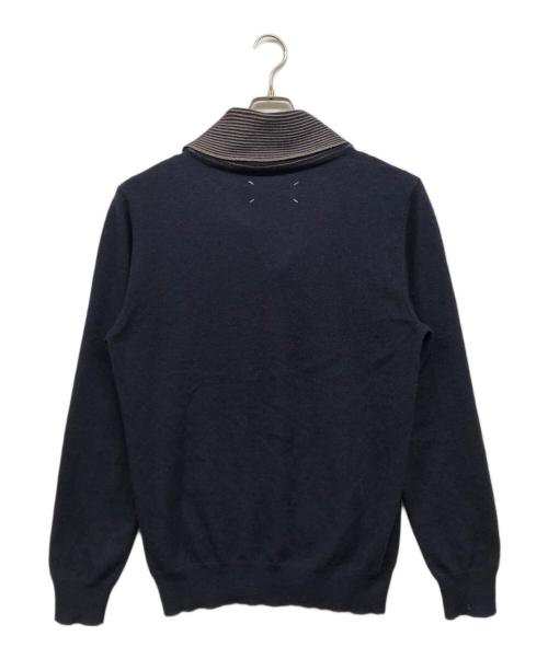 Maison Margiela（メゾンマルジェラ）Maison Margiela (メゾンマルジェラ) ウールニット ネイビー サイズ:Lの古着・服飾アイテム
