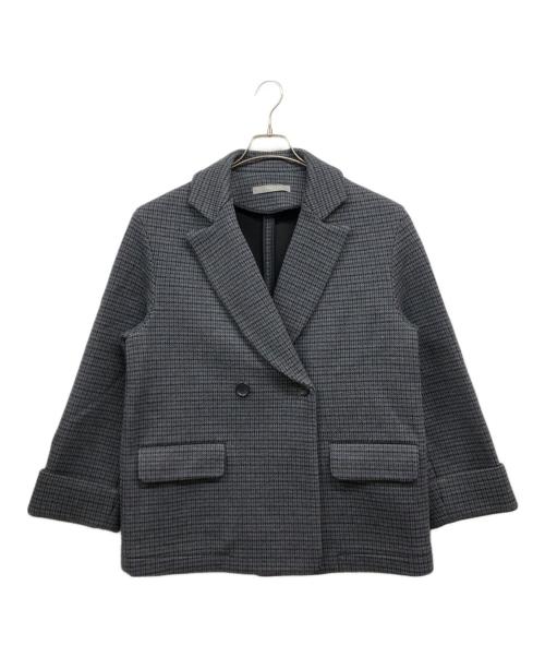 theory（セオリー）theory (セオリー) チェックコート ネイビー サイズ:38の古着・服飾アイテム