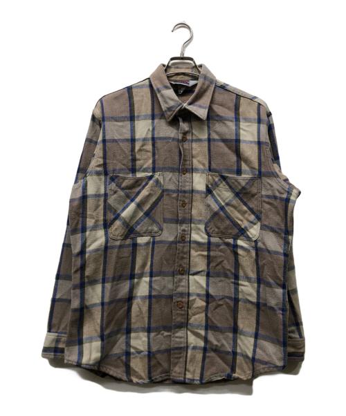 big mac（ビッグマック）BIG MAC (ビッグマック) 長袖シャツ ブラウン サイズ:Lの古着・服飾アイテム