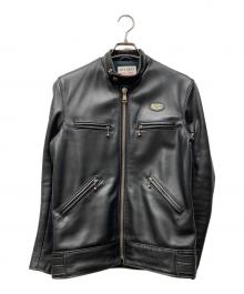 Lewis Leathers×Hysteric Glamour（ルイスレザース×ヒステリックグラマー）の古着「シングルライダースジャケット」｜ブラック