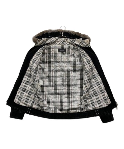 BURBERRY BLACK LABEL（バーバリーブラックレーベル）BURBERRY BLACK LABEL (バーバリーブラックレーベル) レザージャケット ブラック サイズ:Mの古着・服飾アイテム