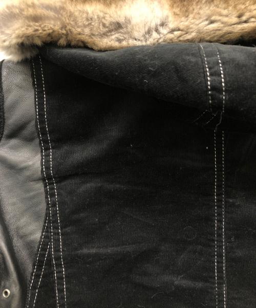 BURBERRY BLACK LABEL（バーバリーブラックレーベル）BURBERRY BLACK LABEL (バーバリーブラックレーベル) レザージャケット ブラック サイズ:Mの古着・服飾アイテム