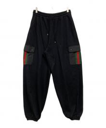 GUCCI（グッチ）の古着「シェリーラインスウェットカーゴパンツ」｜ブラック