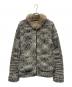 BURBERRY BLACK LABEL（バーバリーブラックレーベル）の古着「ラビットファーニットジャケット」｜グレー