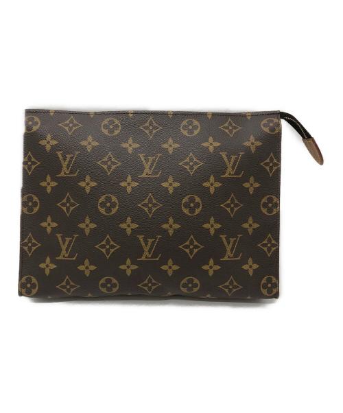 LOUIS VUITTON（ルイ ヴィトン）LOUIS VUITTON (ルイ ヴィトン) クラッチバッグ ブラウンの古着・服飾アイテム