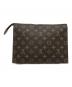 LOUIS VUITTON (ルイ ヴィトン) クラッチバッグ ブラウン：10000円