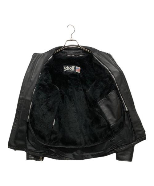 Schott（ショット）Schott (ショット) レザージャケット ブラック サイズ:32の古着・服飾アイテム