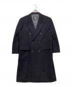 Burberry'sバーバリーズ）の古着「カシミヤ混ダブルチェスターコート」｜ネイビー