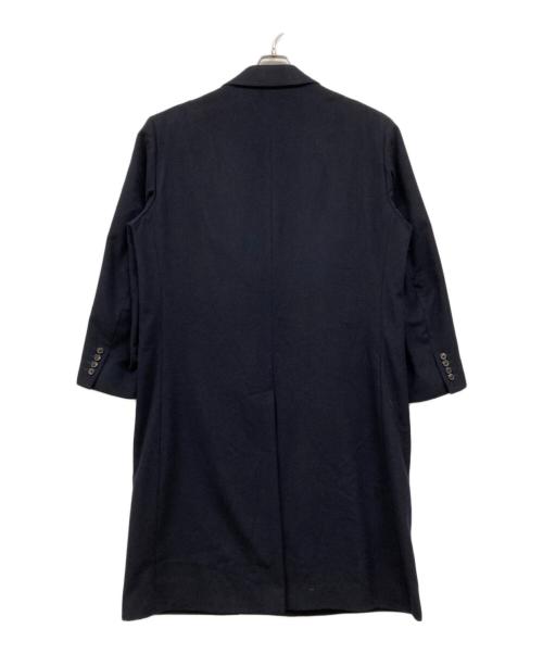 Burberry's（バーバリーズ）Burberry's (バーバリーズ) カシミヤ混ダブルチェスターコート ネイビー サイズ:96-180-7の古着・服飾アイテム