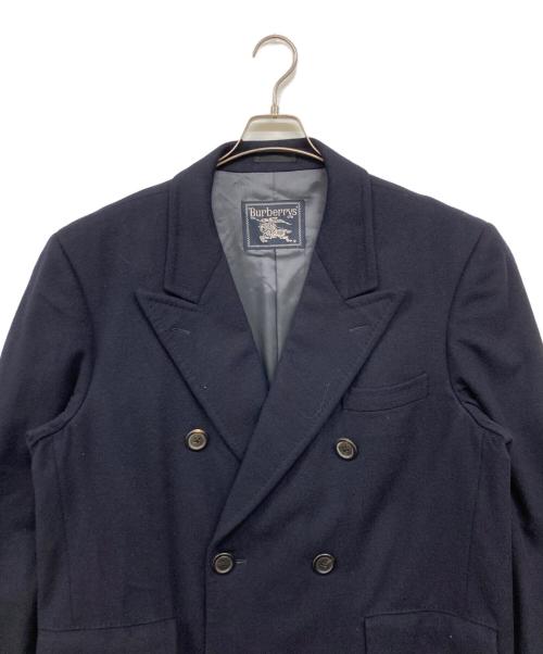 Burberry's（バーバリーズ）Burberry's (バーバリーズ) カシミヤ混ダブルチェスターコート ネイビー サイズ:96-180-7の古着・服飾アイテム