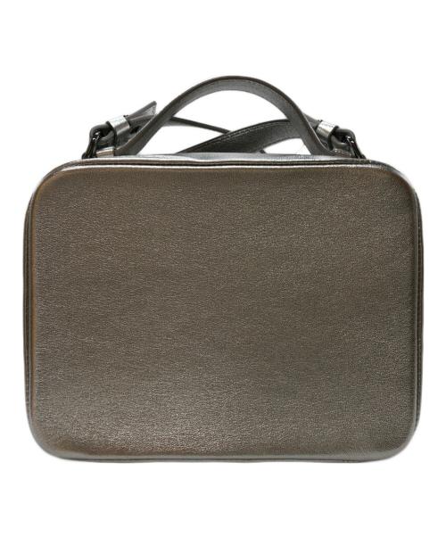 GIORGIO ARMANI（ジョルジオアルマーニ）GIORGIO ARMANI (ジョルジオアルマーニ) メタリックデザインショルダーバッグ シルバーの古着・服飾アイテム