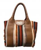 SEE BY CHLOEシーバイクロエ）の古着「LAETZIA SMALL TOTE BAG」｜ブラウン