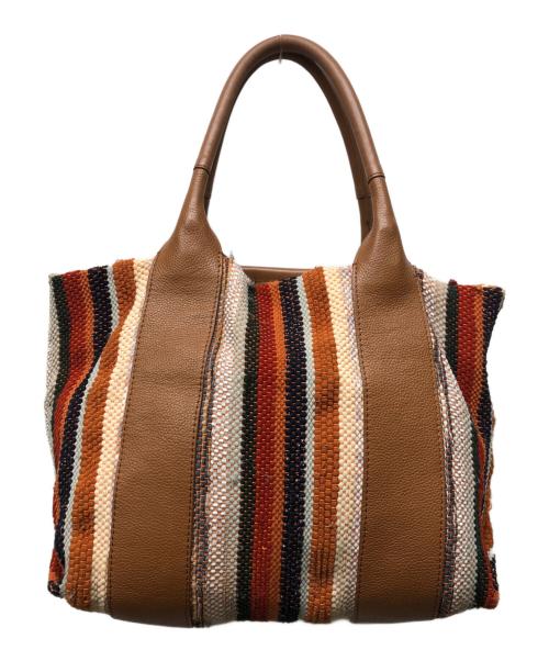 SEE BY CHLOE（シーバイクロエ）SEE BY CHLOE (シーバイクロエ) LAETZIA SMALL TOTE BAG ブラウンの古着・服飾アイテム