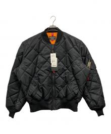 ALPHA INDUSTRIES×MONKEY TIME（アルファインダストリーズ×モンキータイム）の古着「QUILTED MA1」｜ブラック