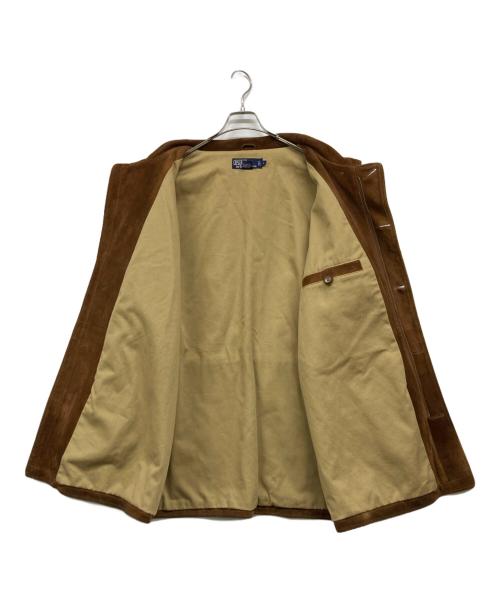 POLO RALPH LAUREN（ポロ・ラルフローレン）POLO RALPH LAUREN (ポロ・ラルフローレン) スウェードコート ブラウン サイズ:Lの古着・服飾アイテム