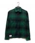 Schott（ショット）の古着「OMBRE CHECK CF LS SHIRT」｜グリーン