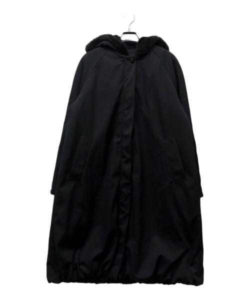 YONFA（ヨンファ）YONFA (ヨンファ) パデットファーコート ブラック サイズ:Sの古着・服飾アイテム