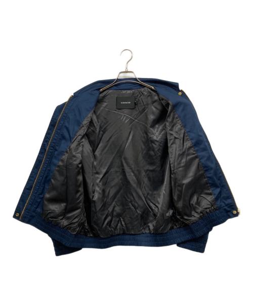 COACH（コーチ）COACH (コーチ) スナップ フロント ハリントン ボンバー ネイビー サイズ:Mの古着・服飾アイテム