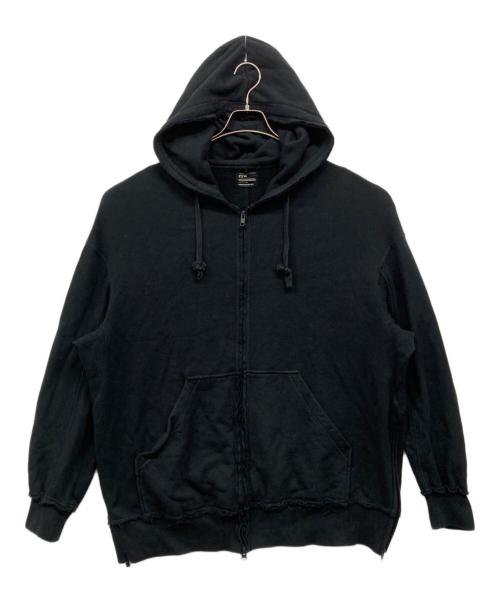 s'yte（サイト）s'yte (サイト) French terry Big zip up hoodie ブラック サイズ:Mの古着・服飾アイテム