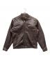 Schott（ショット）の古着「スタンドカラーシングルライダース」｜ブラウン