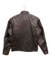 Schott (ショット) スタンドカラーシングルライダース ブラウン サイズ:38：20000円