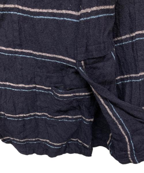 COMME des GARCONS SHIRT（コムデギャルソンシャツ）COMME des GARCONS SHIRT (コムデギャルソンシャツ) ボーダー縮絨ジャケット ネイビー サイズ:Sの古着・服飾アイテム