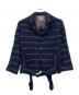 COMME des GARCONS SHIRT（コムデギャルソンシャツ）の古着「ボーダー縮絨ジャケット」｜ネイビー