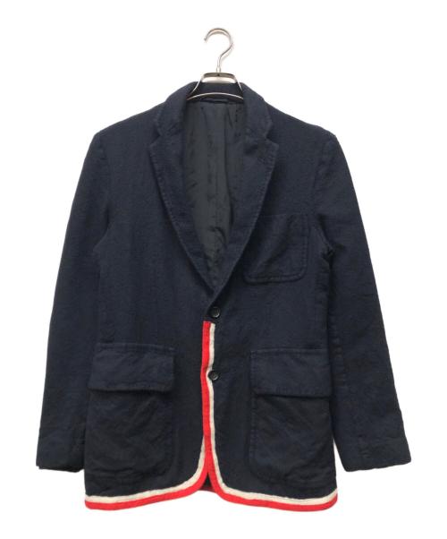 COMME des GARCONS HOMME（コムデギャルソン オム）COMME des GARCONS HOMME (コムデギャルソン オム) テーラードジャケット ネイビー サイズ:SSの古着・服飾アイテム