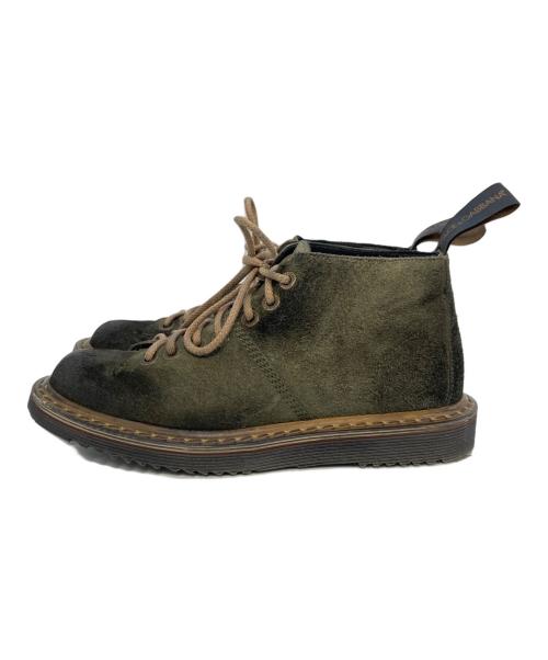 DOLCE & GABBANA（ドルチェ＆ガッバーナ）DOLCE & GABBANA (ドルチェ＆ガッバーナ) スウェードホールブーツ グリーン サイズ:6の古着・服飾アイテム
