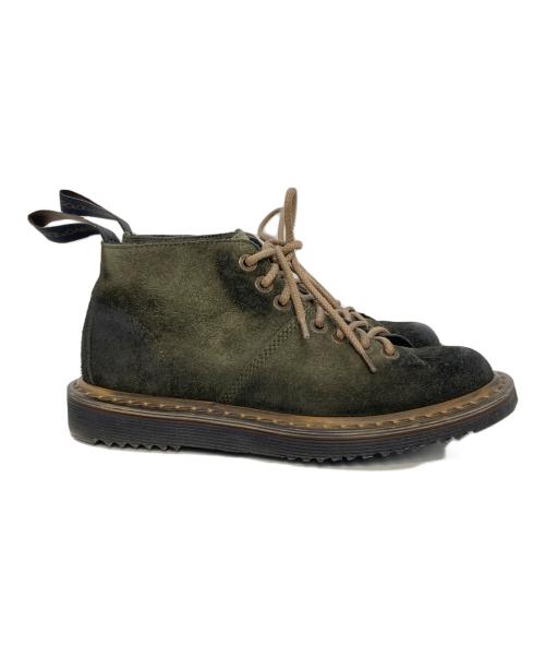 DOLCE & GABBANA（ドルチェ＆ガッバーナ）DOLCE & GABBANA (ドルチェ＆ガッバーナ) スウェードホールブーツ グリーン サイズ:6の古着・服飾アイテム