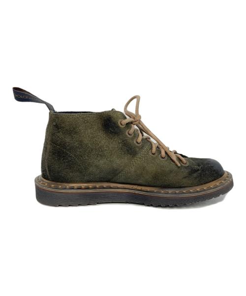 DOLCE & GABBANA（ドルチェ＆ガッバーナ）DOLCE & GABBANA (ドルチェ＆ガッバーナ) スウェードホールブーツ グリーン サイズ:6の古着・服飾アイテム