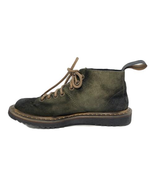 DOLCE & GABBANA（ドルチェ＆ガッバーナ）DOLCE & GABBANA (ドルチェ＆ガッバーナ) スウェードホールブーツ グリーン サイズ:6の古着・服飾アイテム