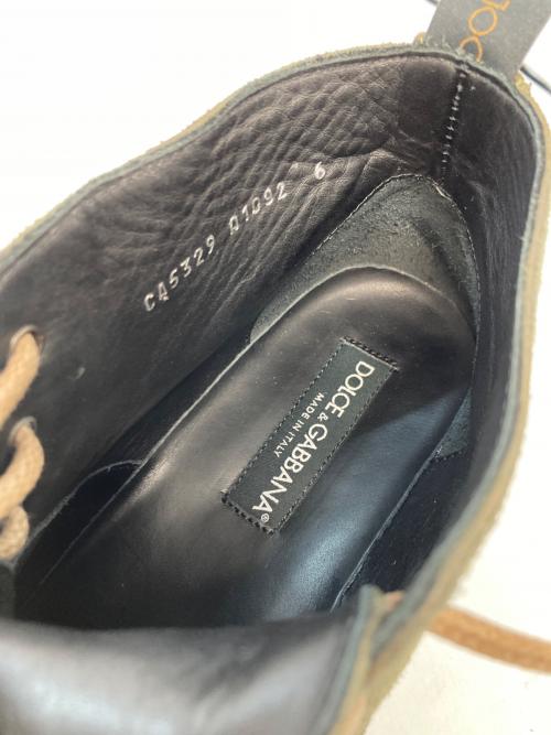 DOLCE & GABBANA（ドルチェ＆ガッバーナ）DOLCE & GABBANA (ドルチェ＆ガッバーナ) スウェードホールブーツ グリーン サイズ:6の古着・服飾アイテム