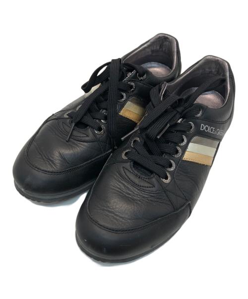 DOLCE & GABBANA（ドルチェ＆ガッバーナ）DOLCE & GABBANA (ドルチェ＆ガッバーナ) ローカットスニーカー ブラック サイズ:6.5の古着・服飾アイテム
