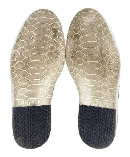 JIMMY CHOO（ジミーチュウ）JIMMY CHOO (ジミーチュウ) スタースタッズスリッポン ホワイト サイズ:40の古着・服飾アイテム