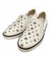 JIMMY CHOO（ジミーチュウ）の古着「スタースタッズスリッポン」｜ホワイト