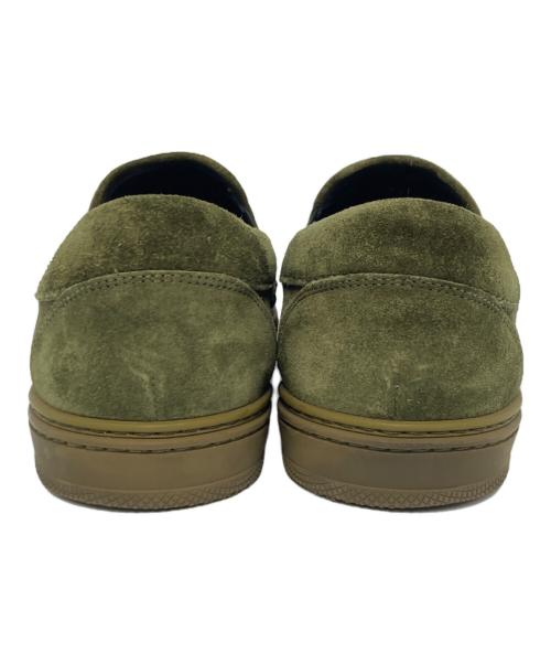JIMMY CHOO（ジミーチュウ）JIMMY CHOO (ジミーチュウ) スタースタッズスウェードスリッポン グリーン サイズ:39の古着・服飾アイテム