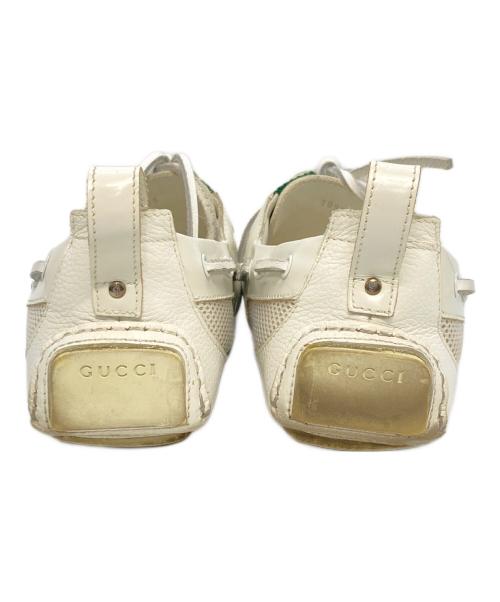 GUCCI（グッチ）GUCCI (グッチ) ドライビングシューズ ホワイト サイズ:6の古着・服飾アイテム