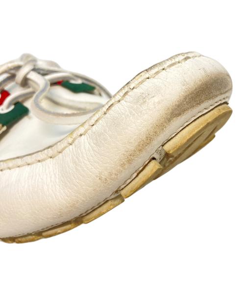 GUCCI（グッチ）GUCCI (グッチ) ドライビングシューズ ホワイト サイズ:6の古着・服飾アイテム