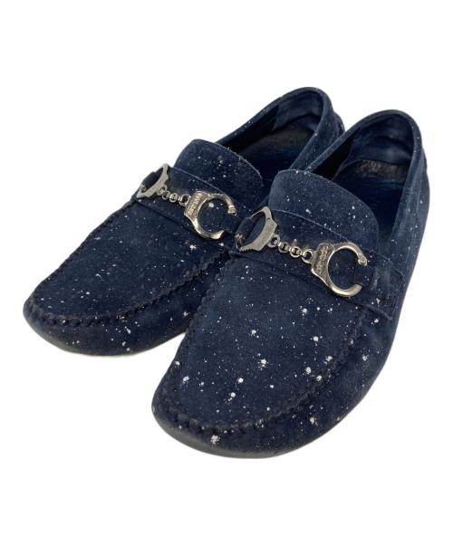 JIMMY CHOO（ジミーチュウ）JIMMY CHOO (ジミーチュウ) ドライビングシューズ ネイビー サイズ:40 1/2の古着・服飾アイテム