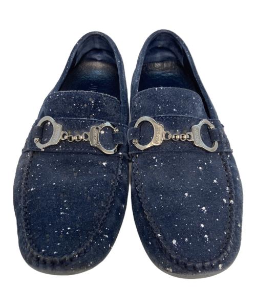 JIMMY CHOO（ジミーチュウ）JIMMY CHOO (ジミーチュウ) ドライビングシューズ ネイビー サイズ:40 1/2の古着・服飾アイテム