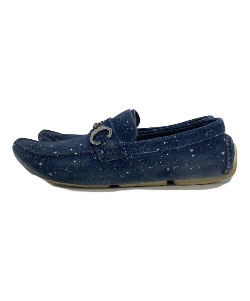 JIMMY CHOO（ジミーチュウ）JIMMY CHOO (ジミーチュウ) ドライビングシューズ ネイビー サイズ:40 1/2の古着・服飾アイテム
