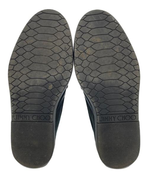JIMMY CHOO（ジミーチュウ）JIMMY CHOO (ジミーチュウ) スタースタッズスリッポン ブラック サイズ:40の古着・服飾アイテム