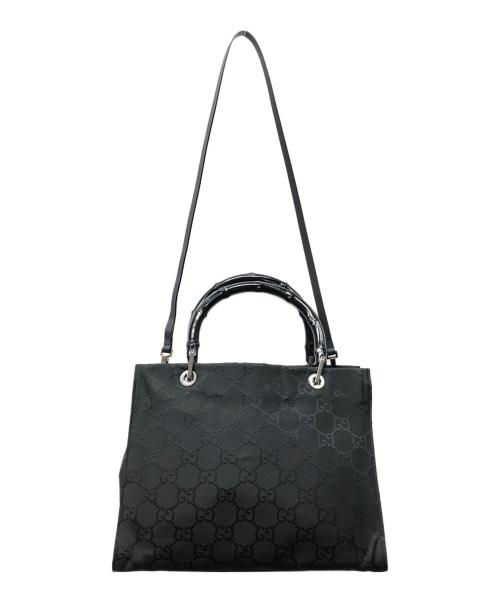 GUCCI（グッチ）GUCCI (グッチ) バンブートートバッグ ブラックの古着・服飾アイテム
