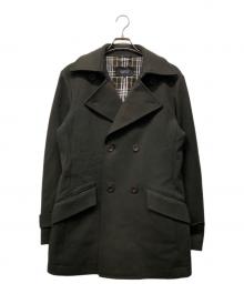 BURBERRY BLACK LABEL（バーバリーブラックレーベル）の古着「Pコート」｜グリーン