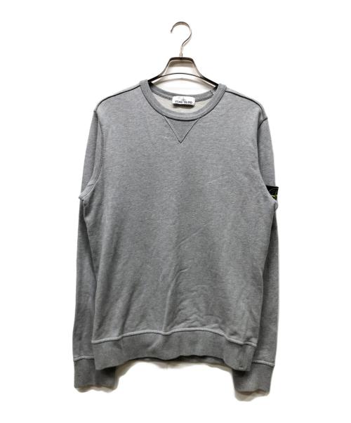STONE ISLAND（ストーンアイランド）STONE ISLAND (ストーンアイランド) Vガゼットスウェット グレー サイズ:Mの古着・服飾アイテム