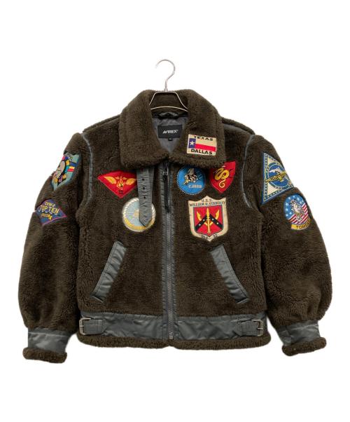 AVIREX（アヴィレックス）AVIREX (アヴィレックス) レトロボアB-3ジャケット ブラウン サイズ:Mの古着・服飾アイテム